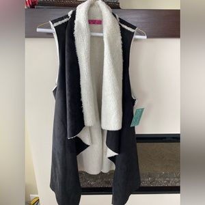 NWT Boutique Suede look vest